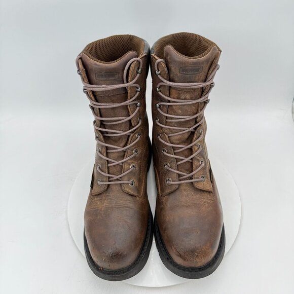 Wolverine McKay Men Sz 11.5 EW W05680 Dark Brown Leather Steel Toe Boot - Picture 3 of 14